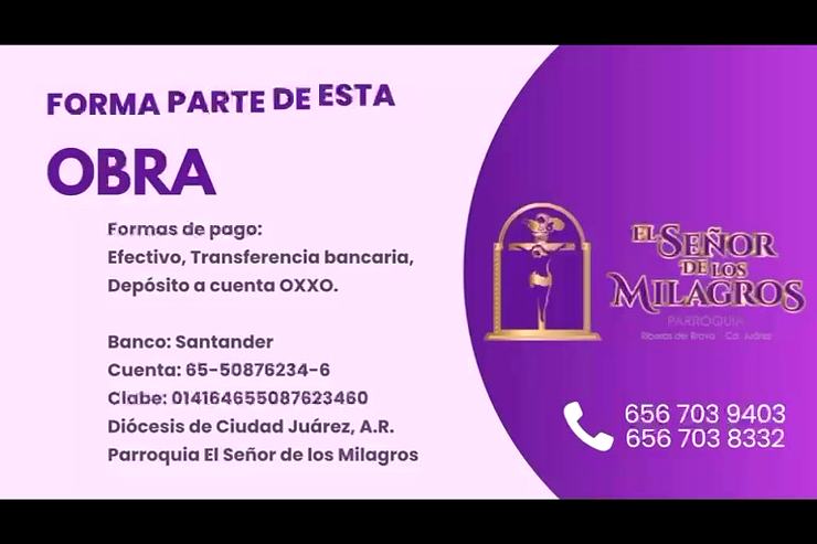 Avance de obra del templo